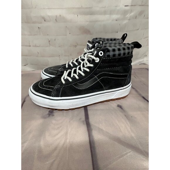 Vans Sk8 Hi MTE Sneakers Mens 5.5 Dark Gray Suede Canvas High Top Skate Shoes - Picture 2 of 14